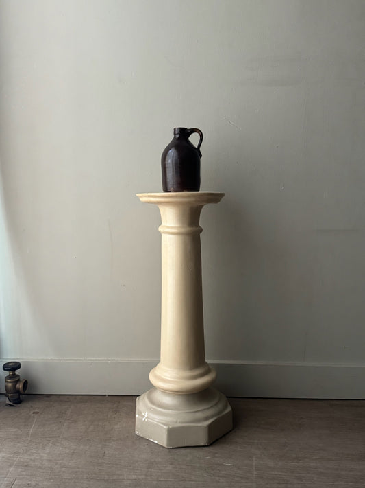 White pedestal