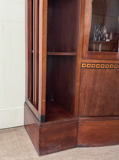 Scandinavian mahogany display cabinet