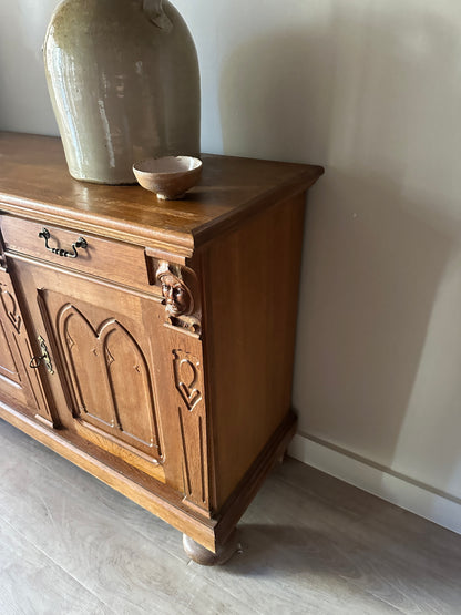 French carved oak sideboard