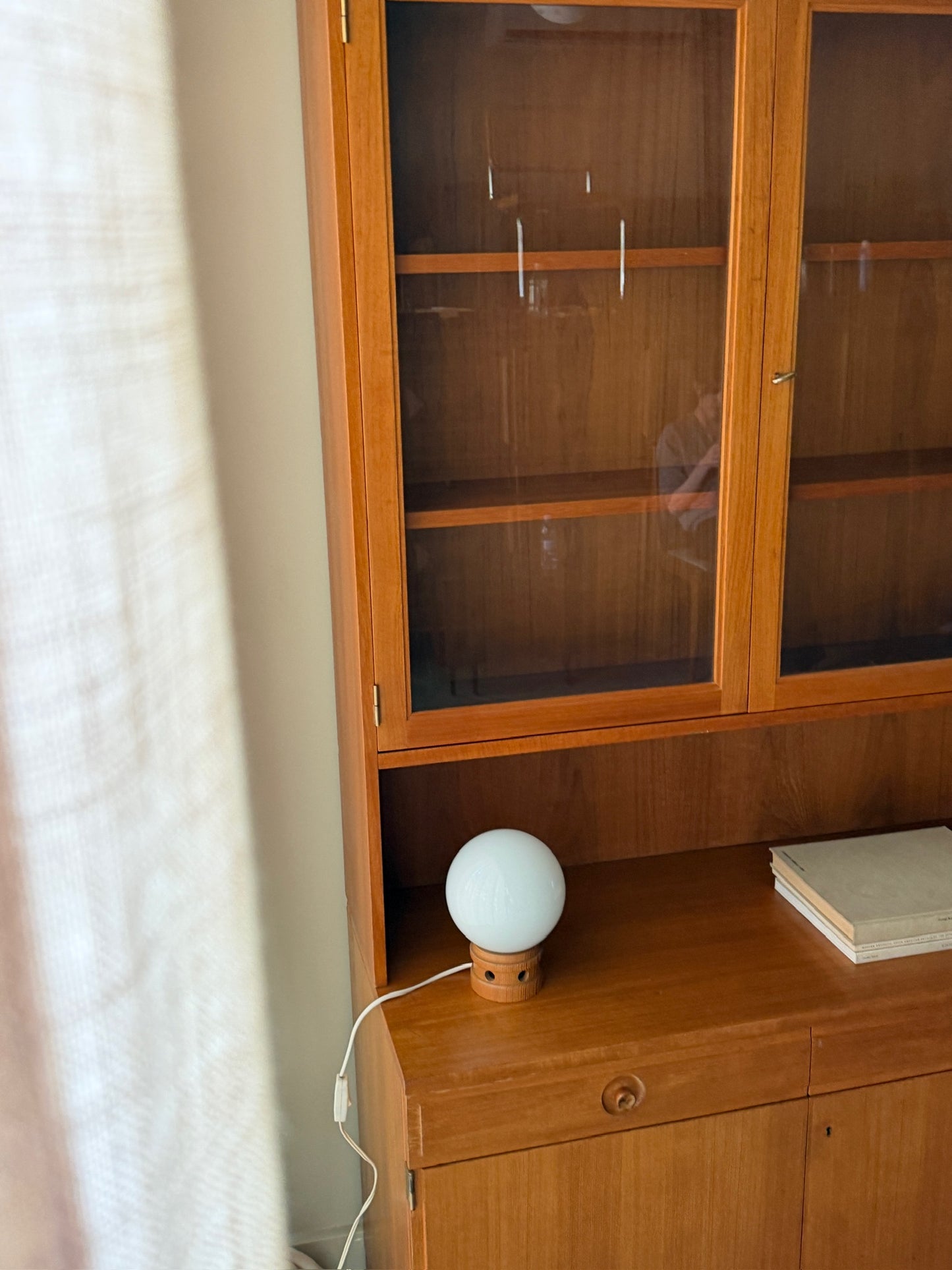 Bertil Fridhagen two piece teak hutch