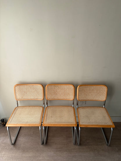 Cesca dining chairs. Sold individually.