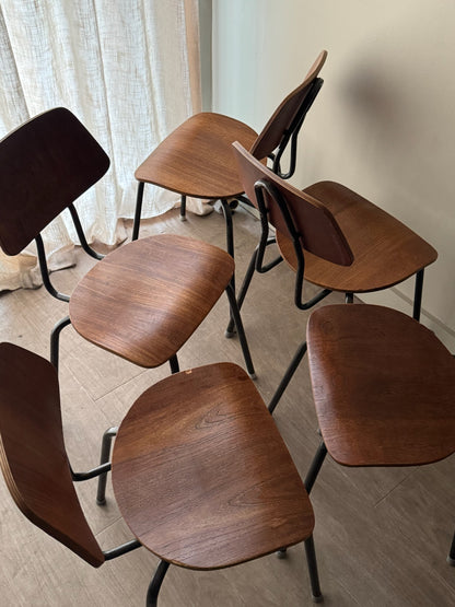 Ab Schaub “Tripas” Swedish teak chairs. Sold individually.