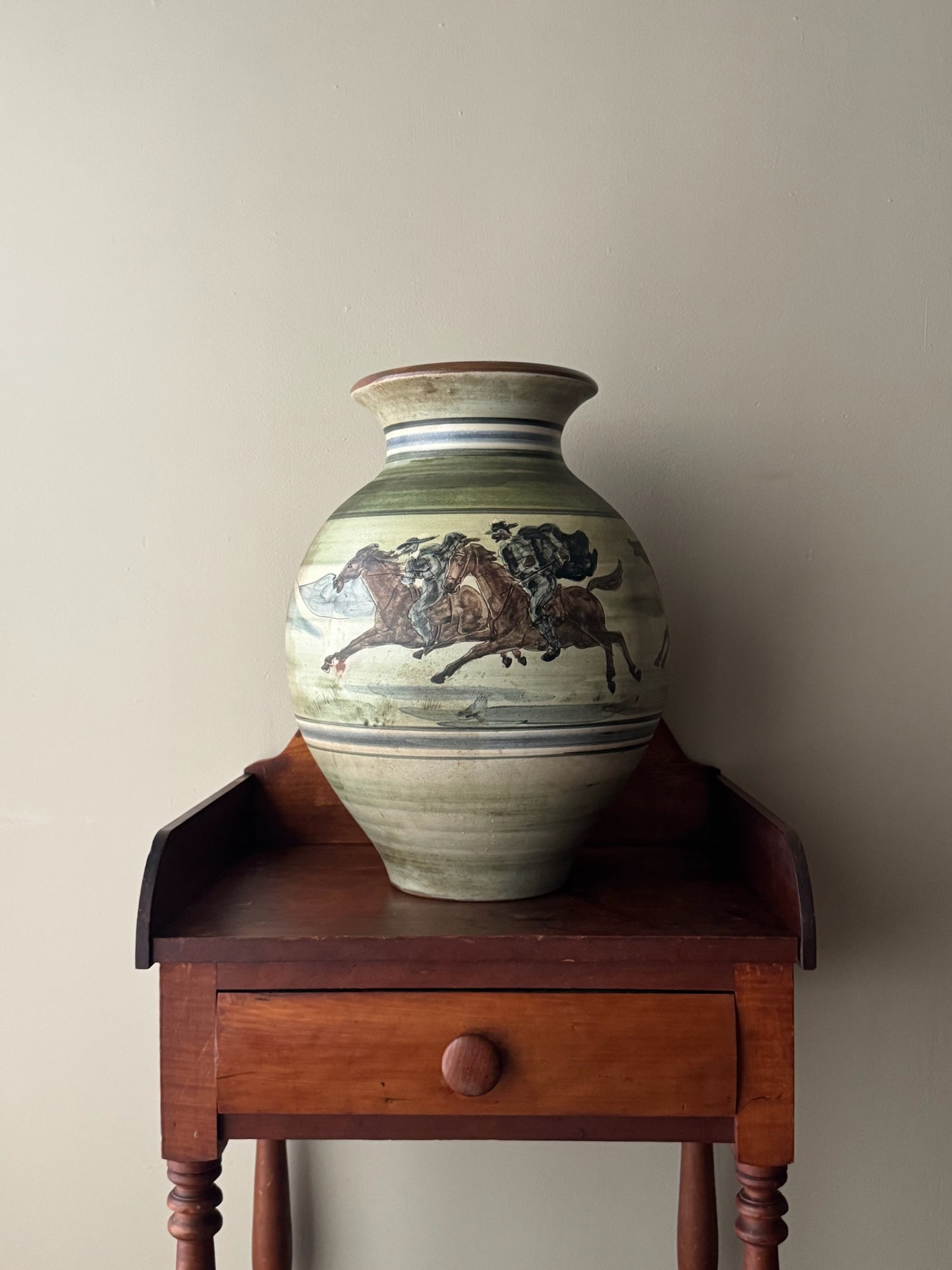 Herald Folmer Gross for Knabstrup 3 Musketeers floor vase