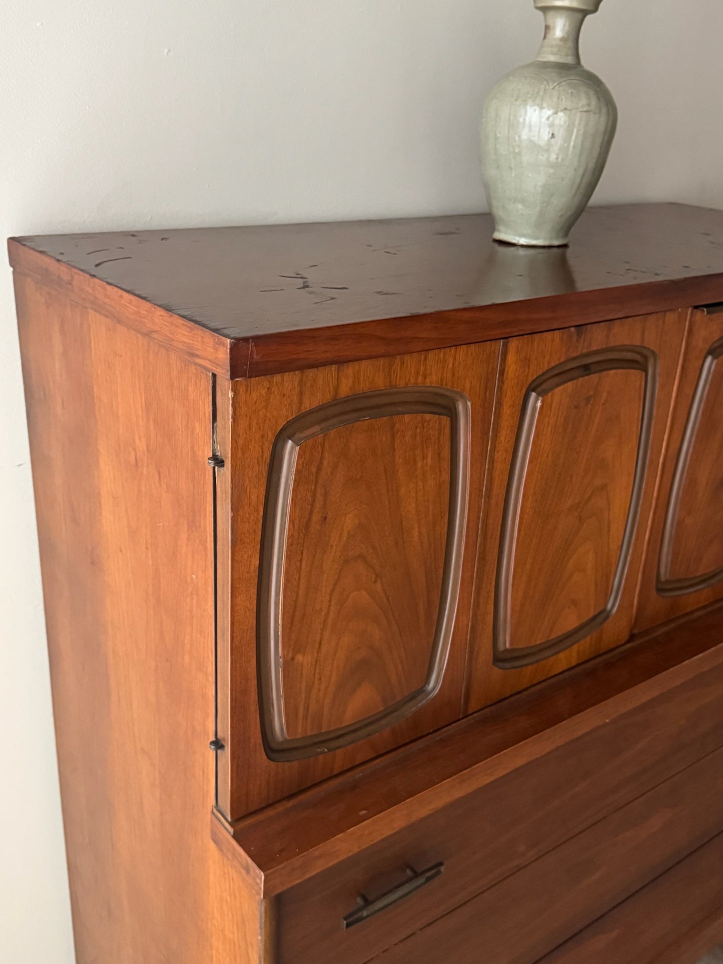 Walnut gentlemen’s dresser