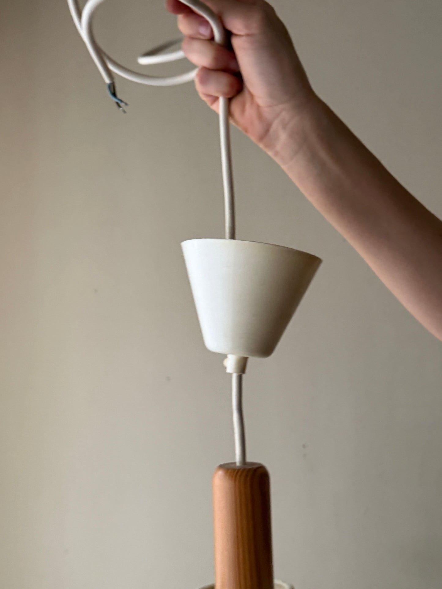 Swedish pine pendant light