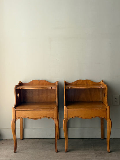 Pine nightstands. Sold individually.