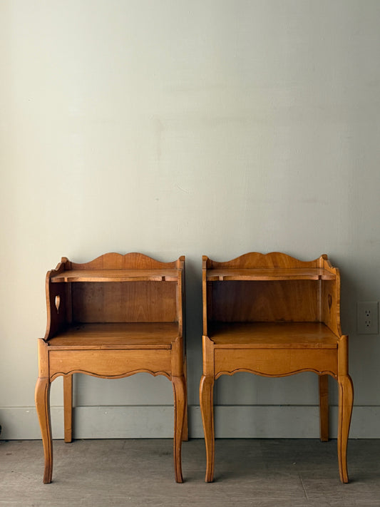 Pine nightstands. Sold individually.