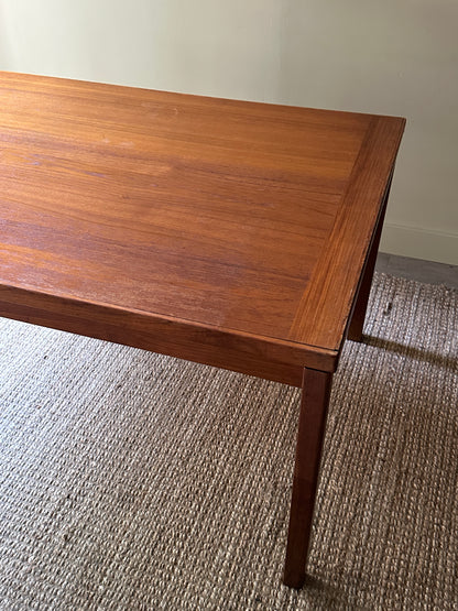 Teak extension dining table