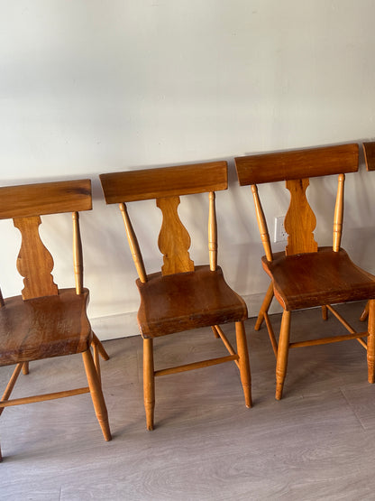 Pine plank chairs