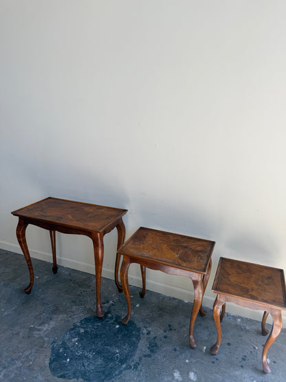 Walnut nesting tables