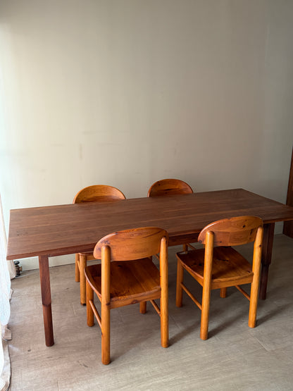 Walnut harvest table