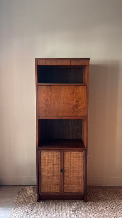 Walnut bar cabinet