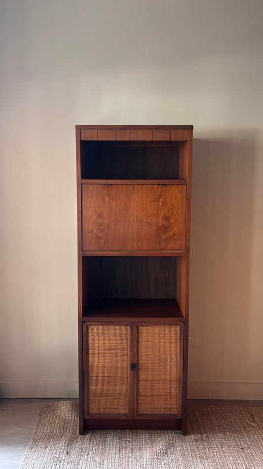 Walnut bar cabinet