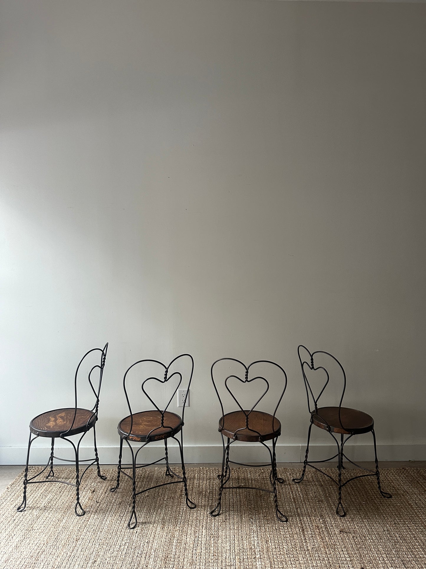 Ice cream parlor chairs. Sold individually.