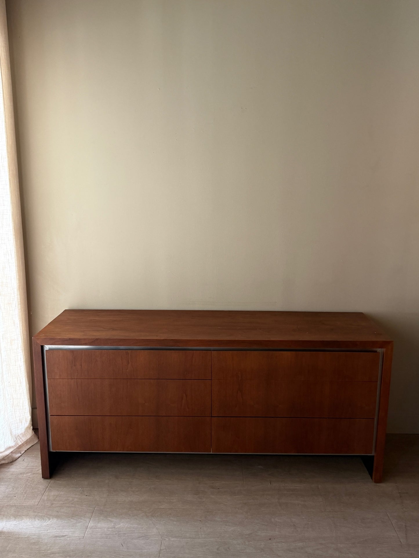 Dillingham walnut six drawer dresser
