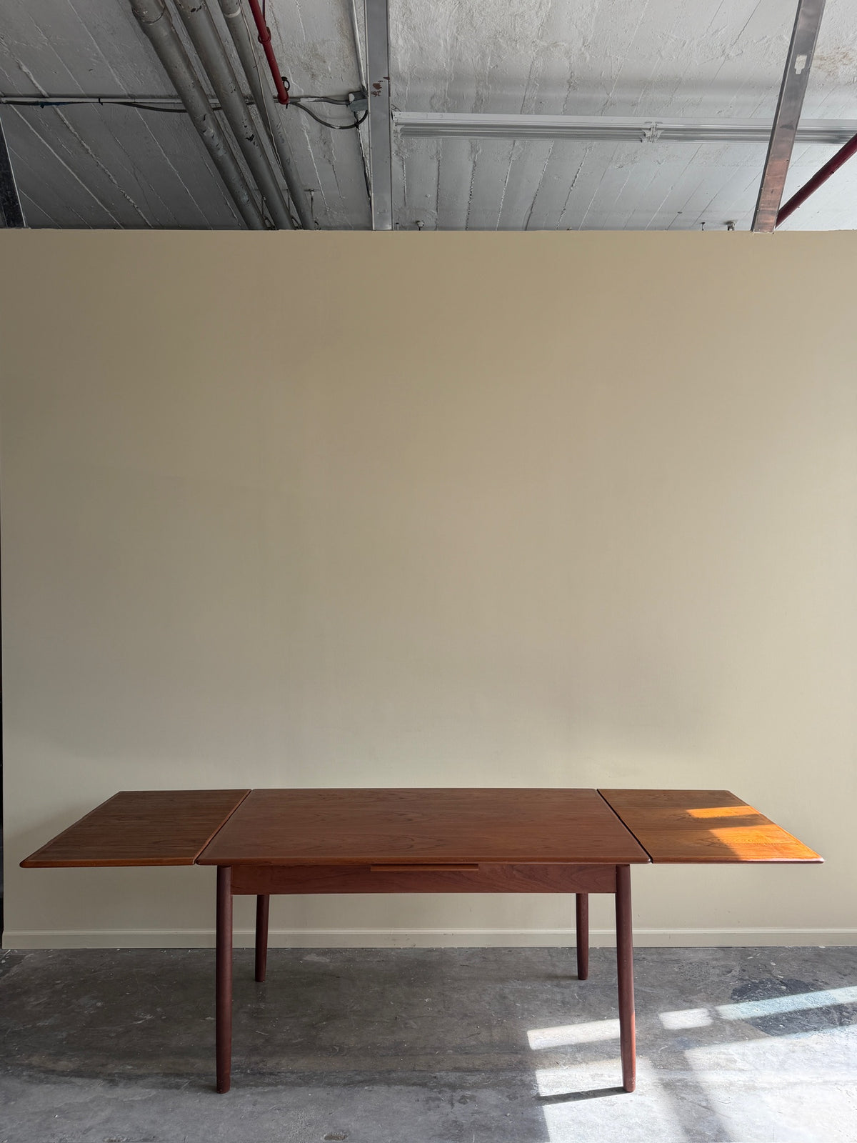 Danish teak extending dining table