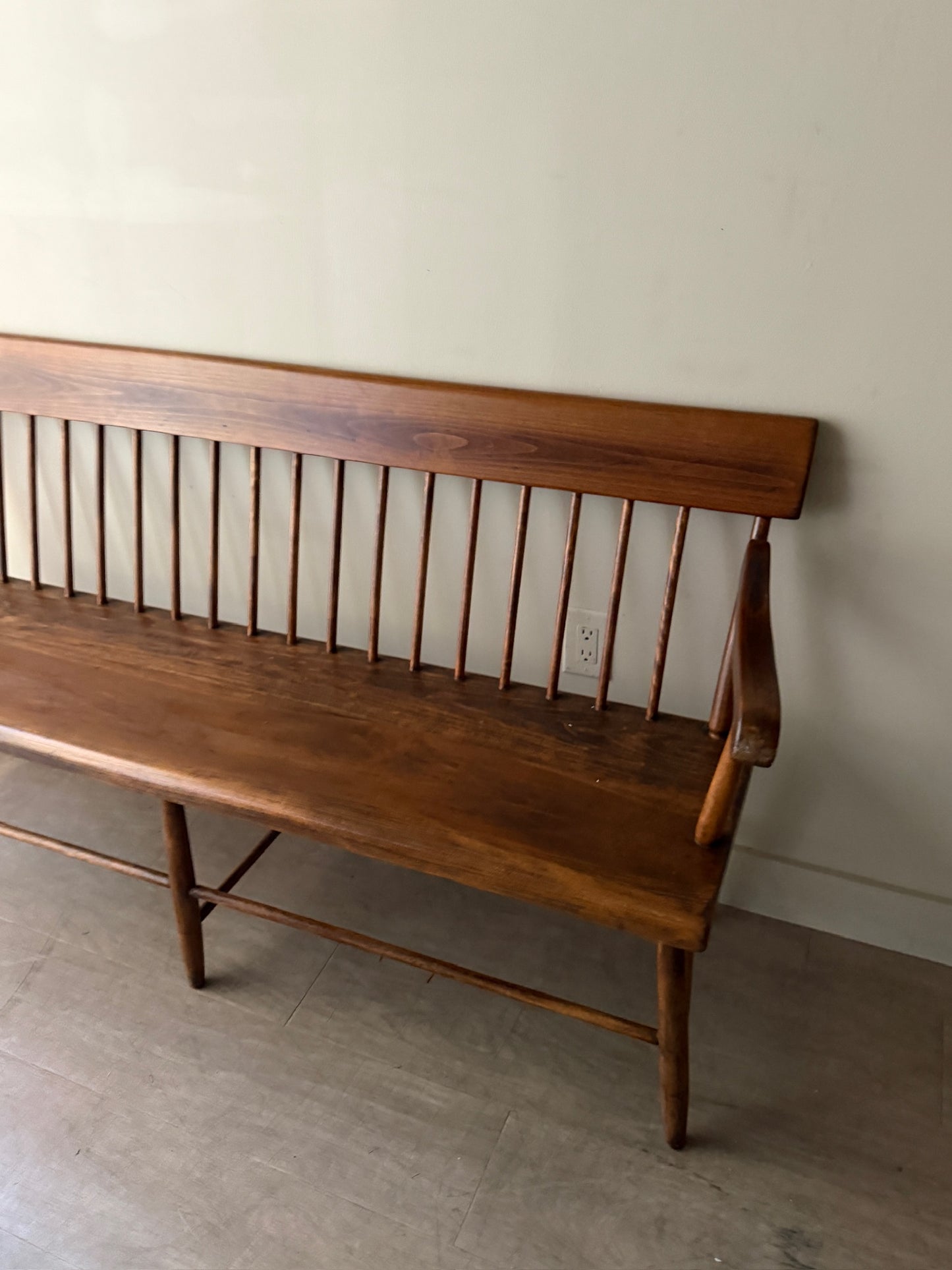 Pine farmhouse bench