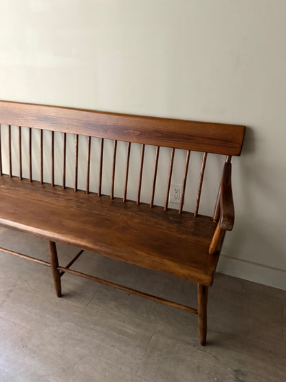 Pine farmhouse bench
