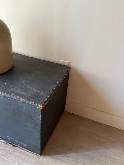 Blue painted chest