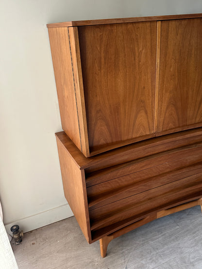 Walnut tallboy