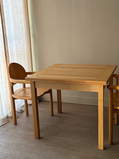Gangso Mobler Danish oak extending dining table