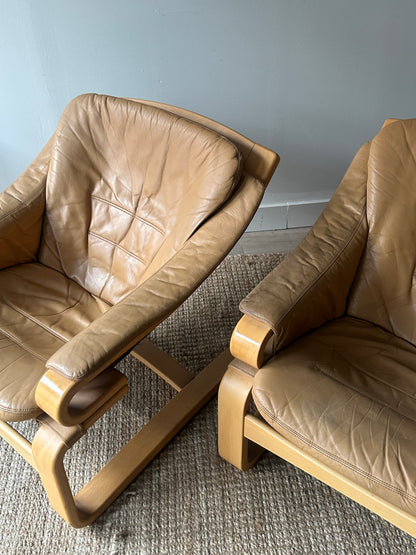 Svend Skipper lounge chairs. Sold individually.