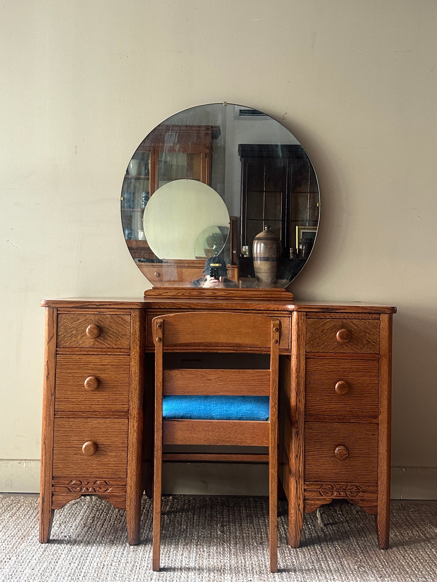 Oak vanity