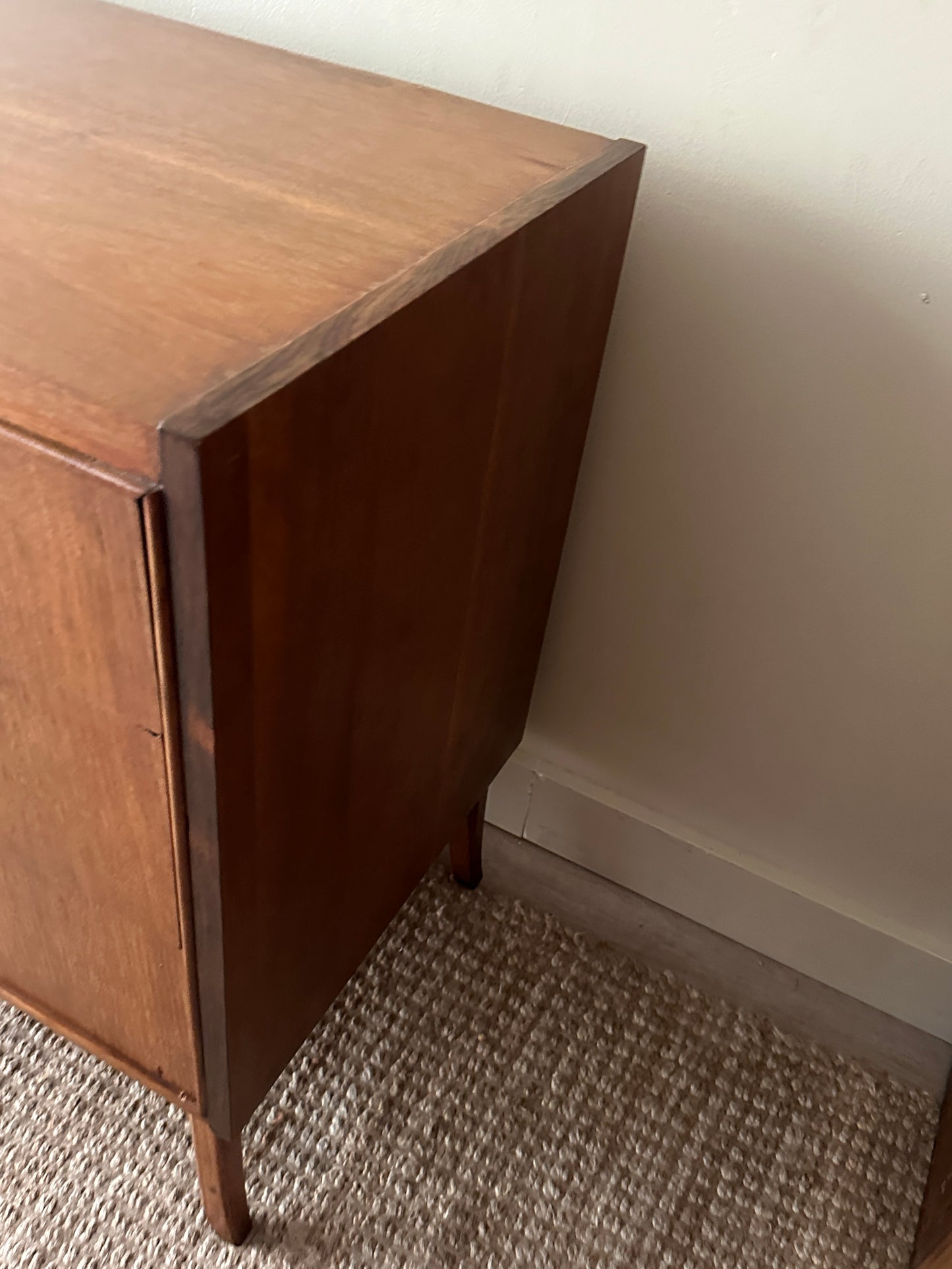 Kroehler walnut credenza