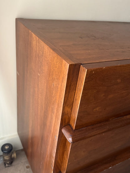 Walnut 9 drawer dresser