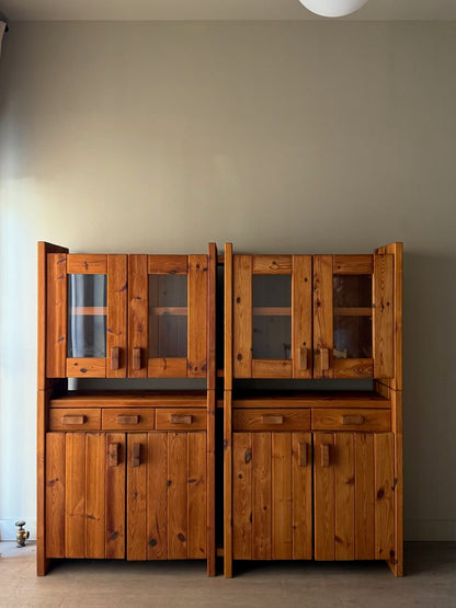 Hans Frydendal pine cabinet (left)