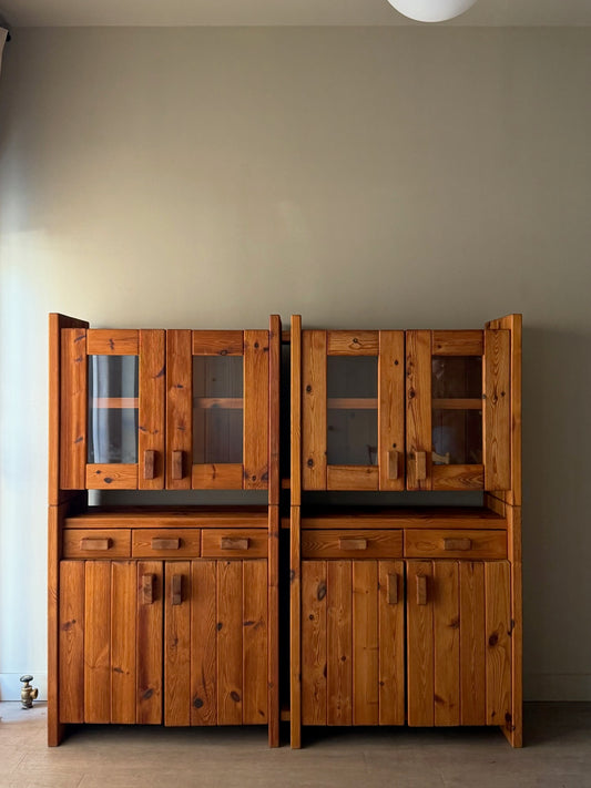 Hans Frydendal pine cabinet (left)