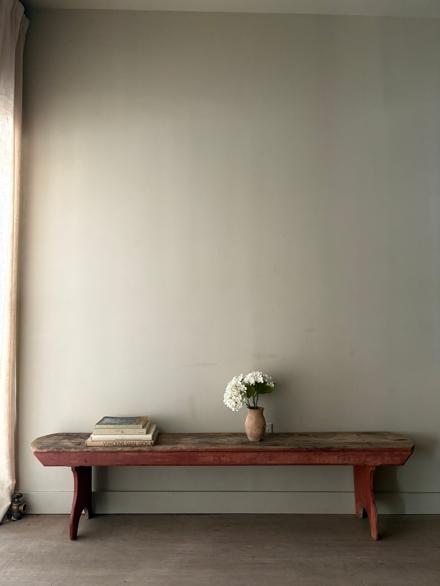 Pennsylvania painted pine bench