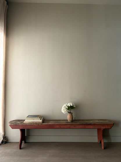 Pennsylvania painted pine bench