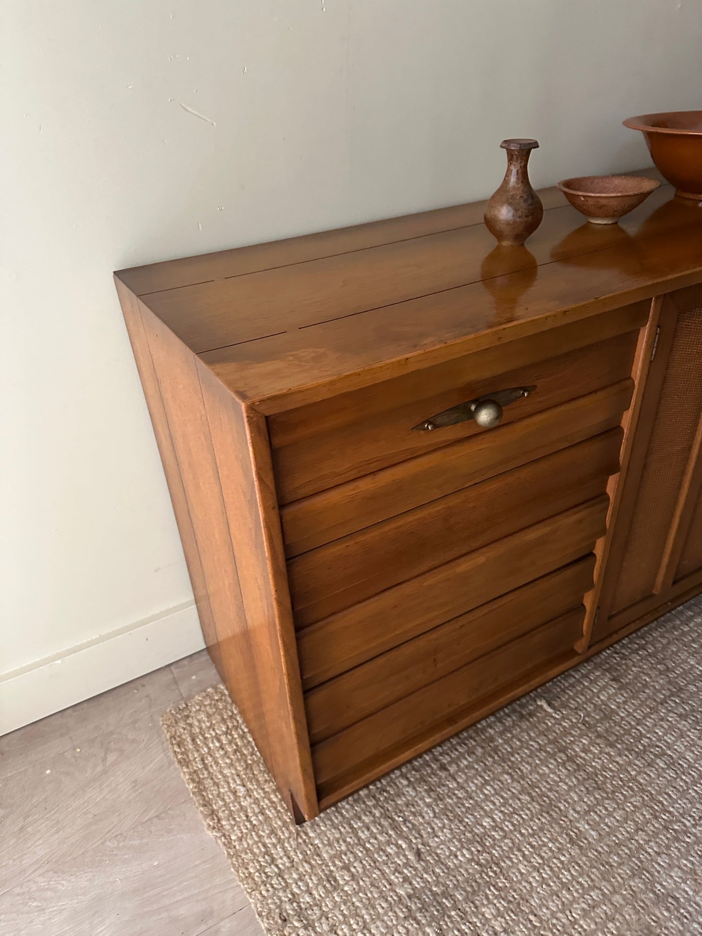 Walnut credenza