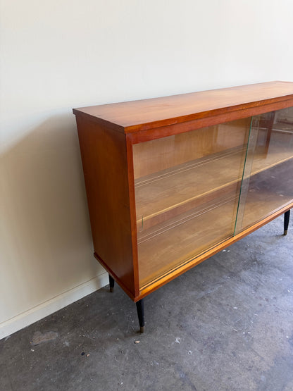 Walnut display cabinet