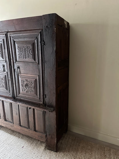 Carved French cupboard
