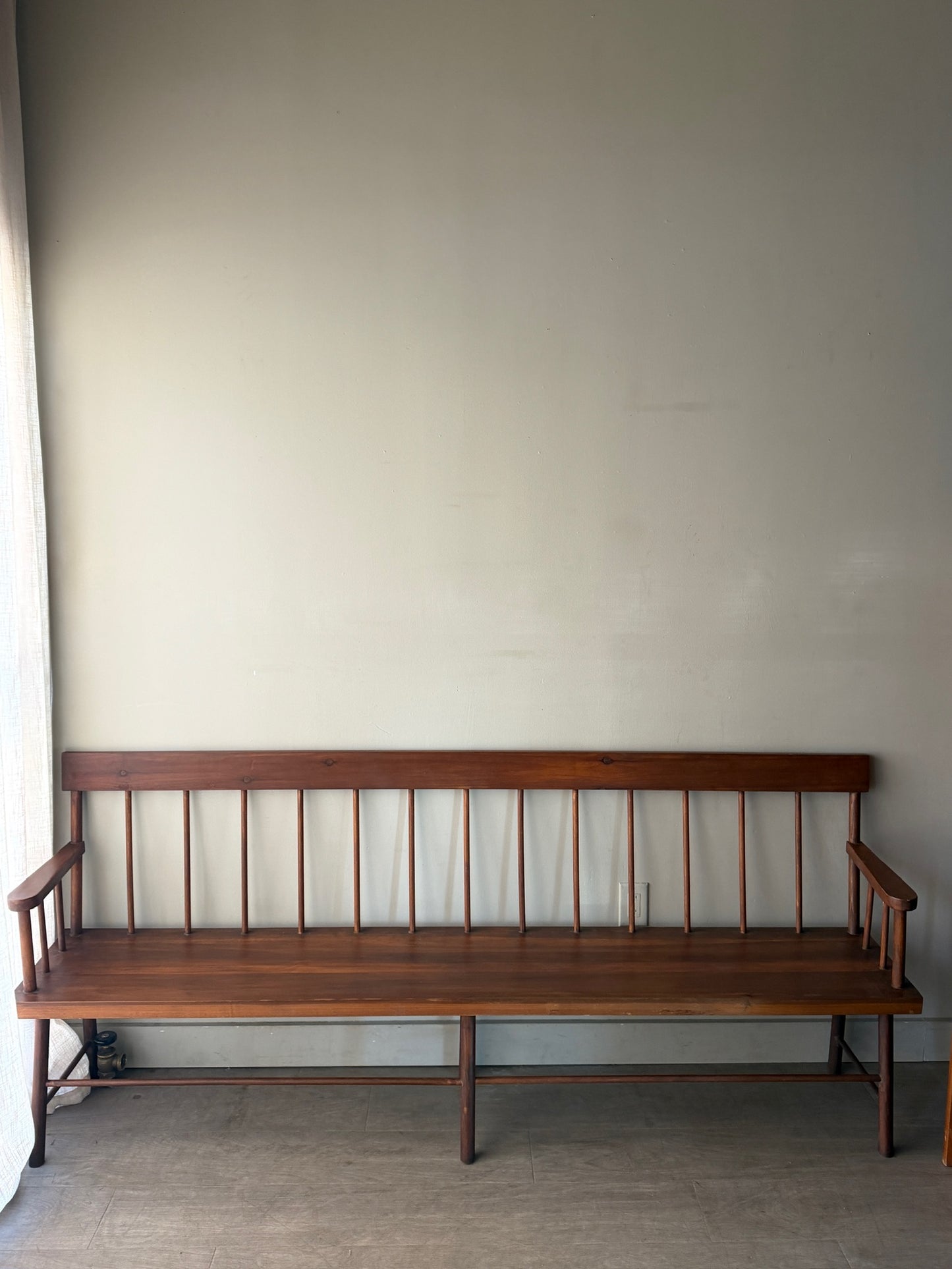 Pine spindle bench