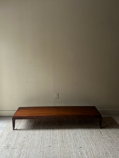 Walnut low coffee table