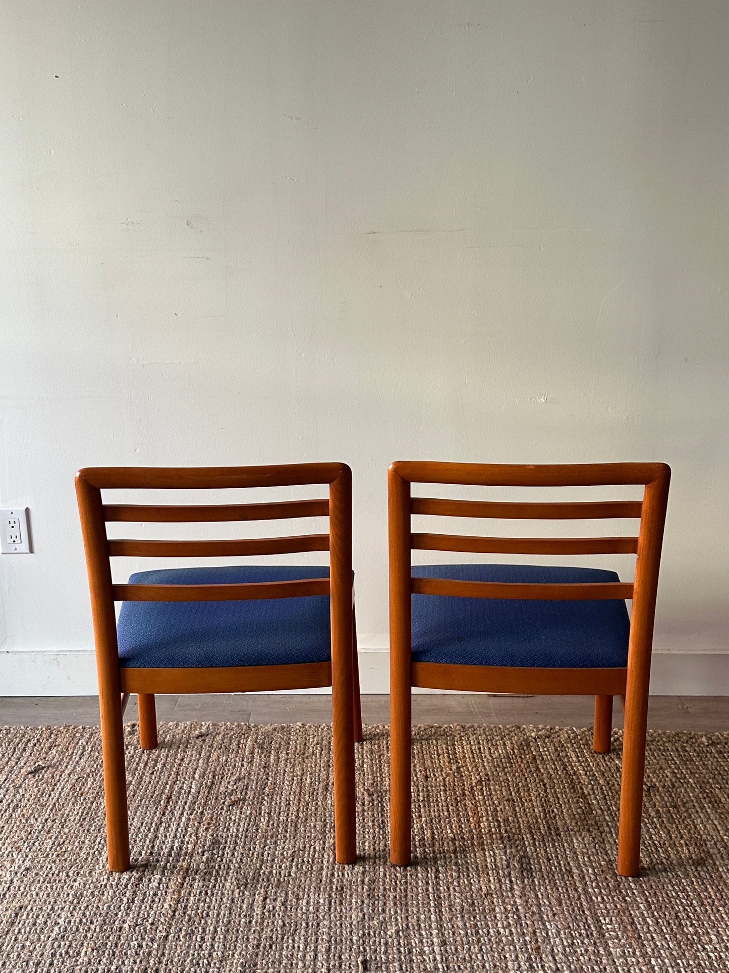 2 maple dining chairs. Sold individually.