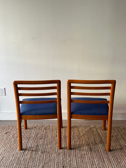2 maple dining chairs. Sold individually.