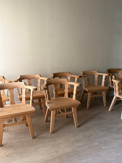 Krogenaes Norwegian pine dining chairs. Sold in pairs.