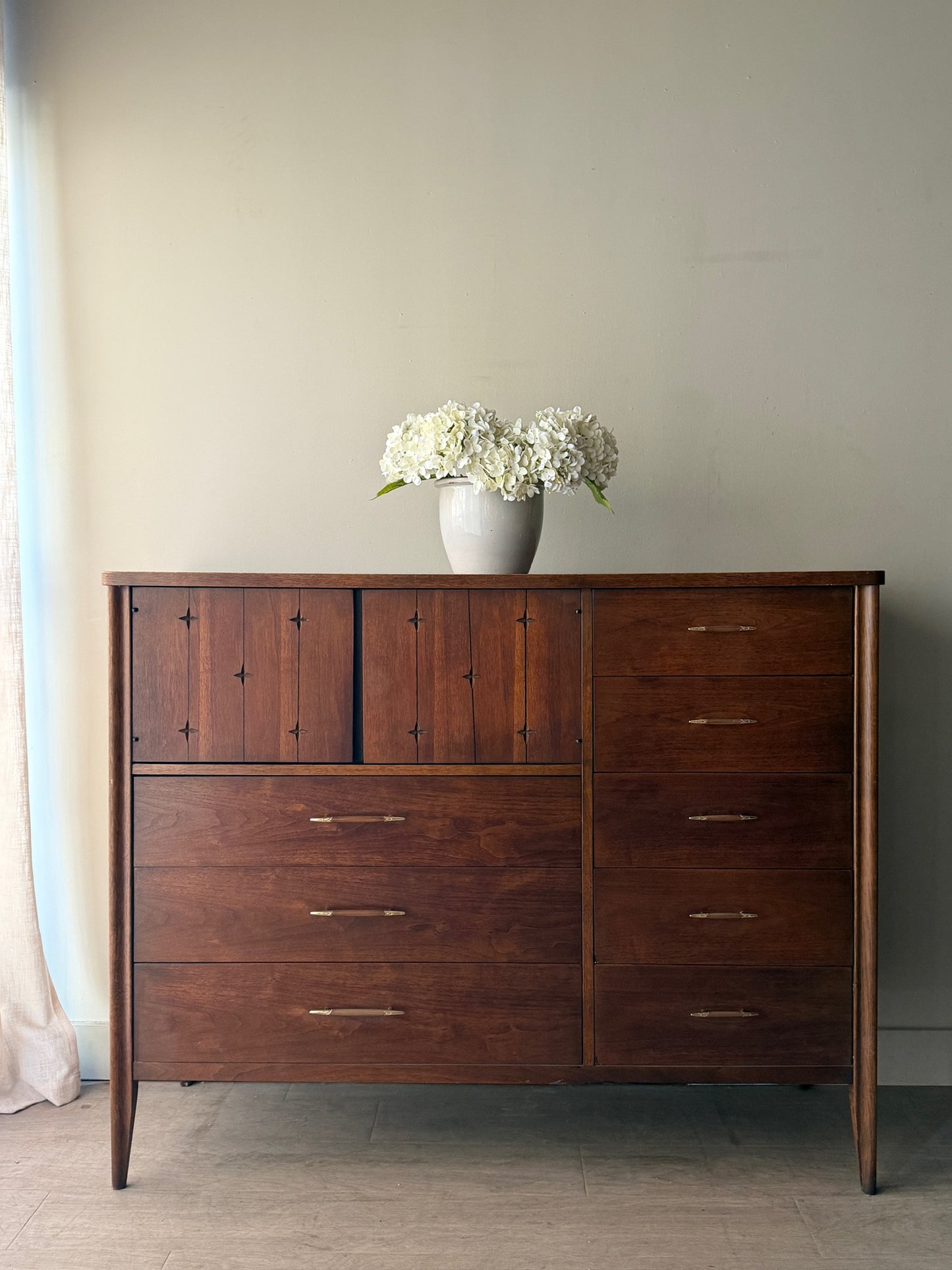 Broyhill walnut gentlemen’s dresser