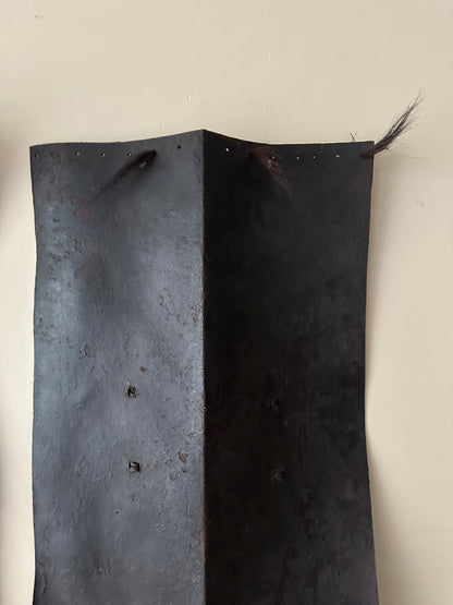 Naga tribal buffalo leather shield. (Right)