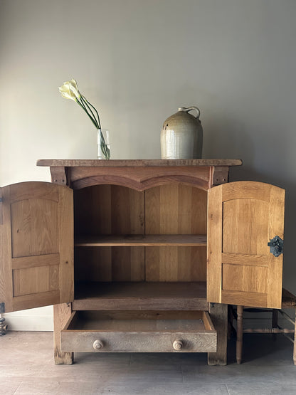 Mission oak cabinet