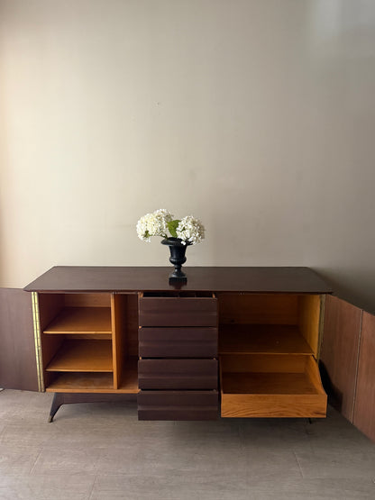 Walnut credenza