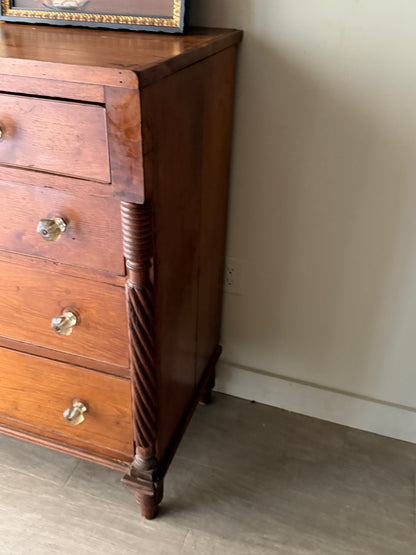 Pennsylvania Sheraton walnut dresser