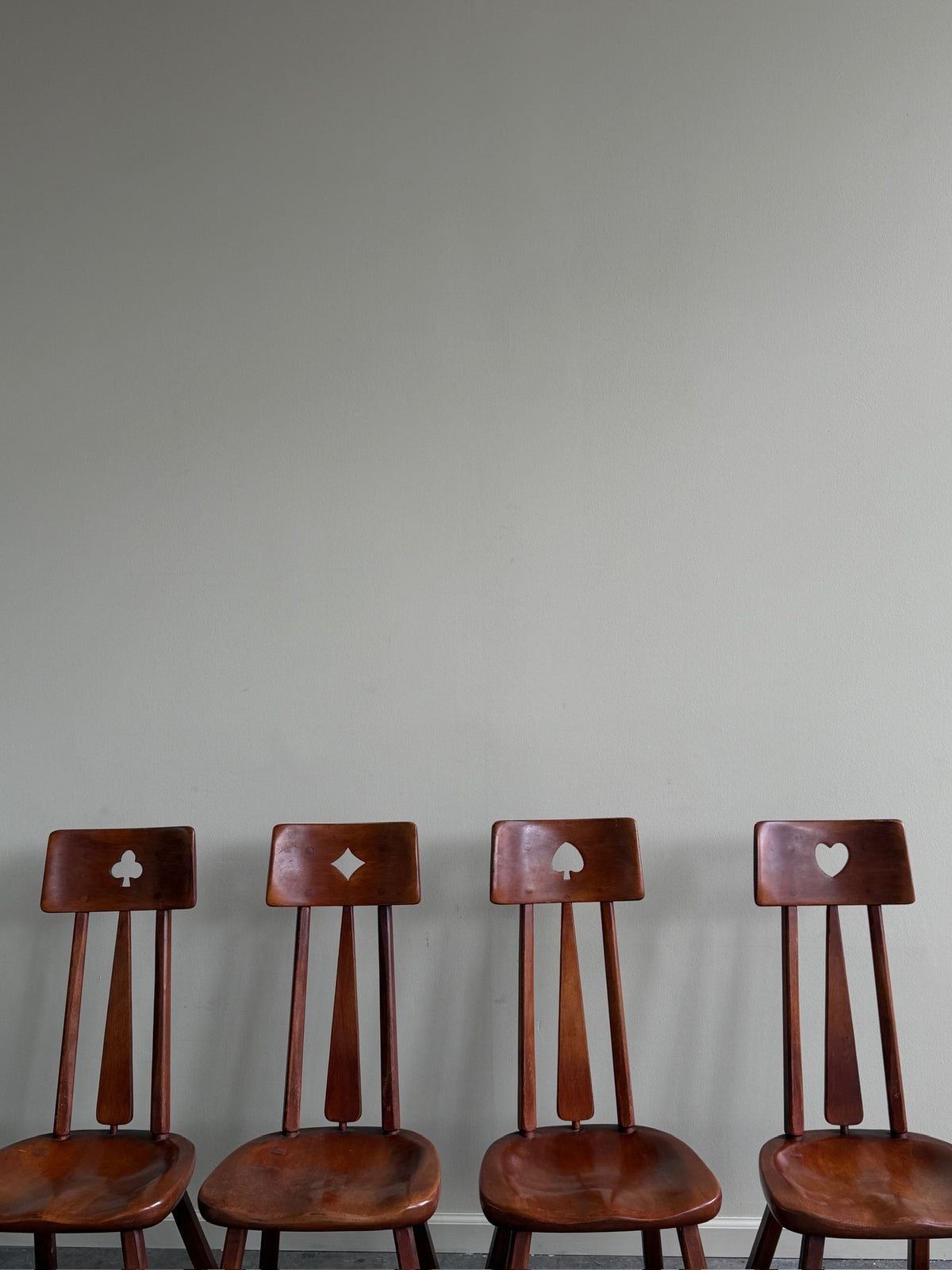 Cushman maple card suite chairs