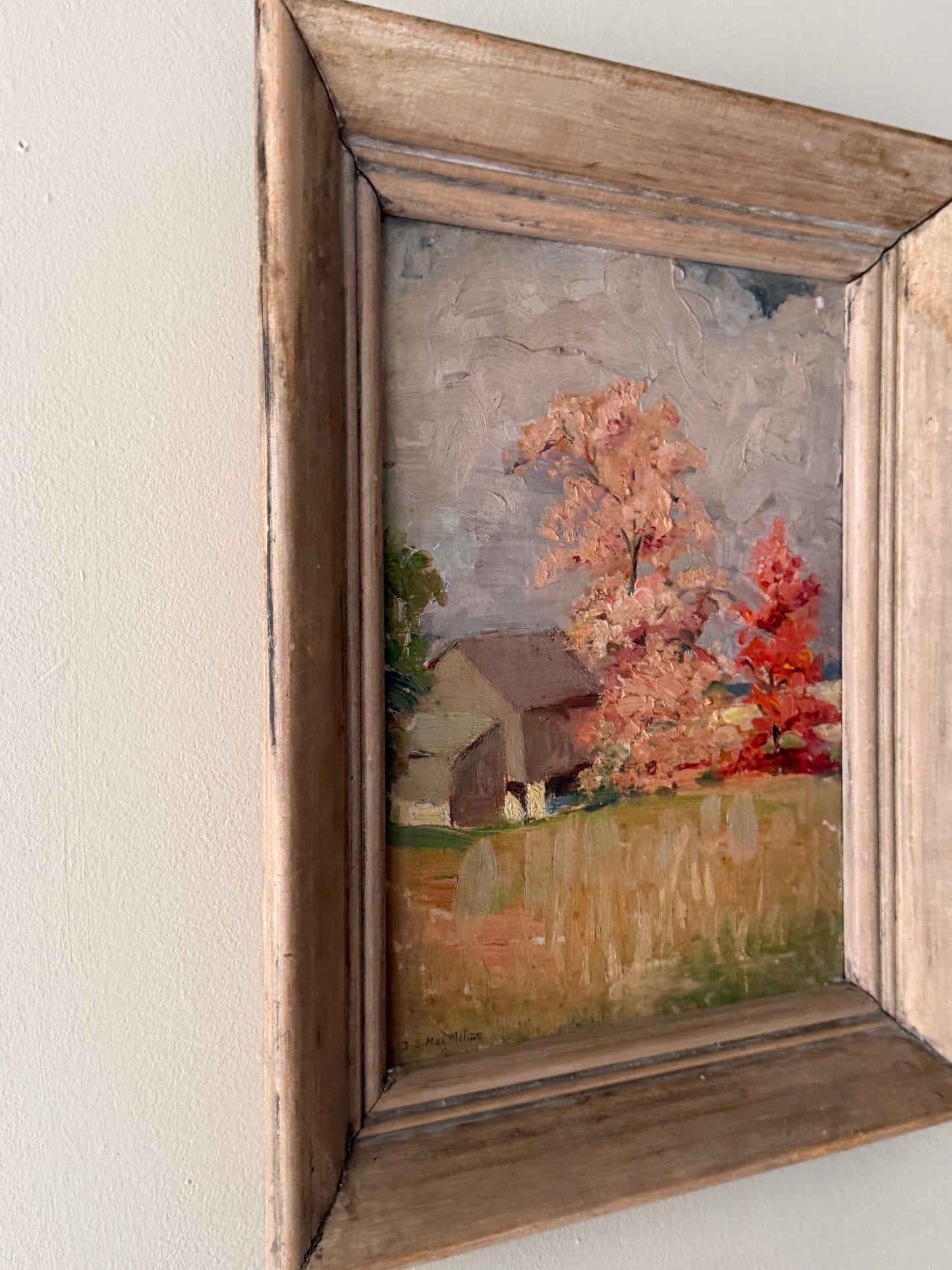 Dorothy MacMillon fall landscape. Signed.