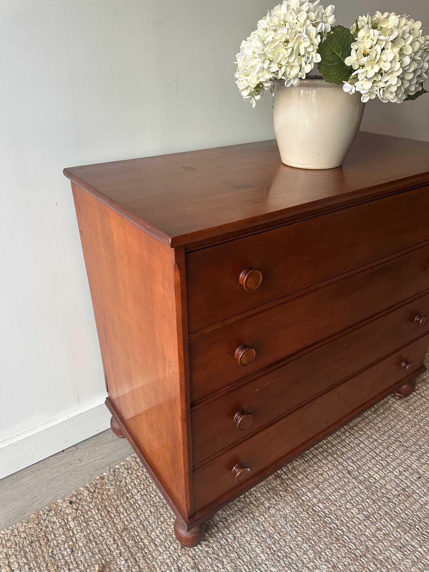 Maple ball foot dresser