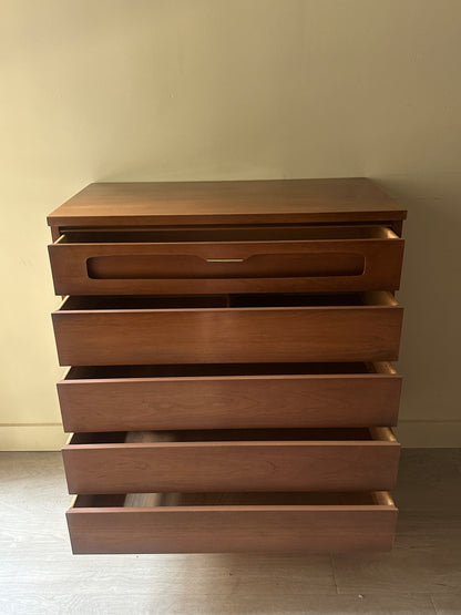 Bassett walnut tallboy